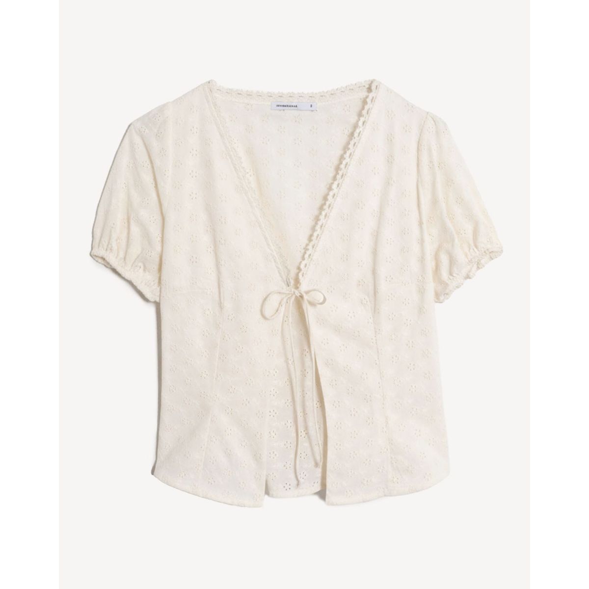 SEVEN SEVEN - Blusa  Para Mujer Manga Corta Color Marfil Marca Seven Seven #28124106