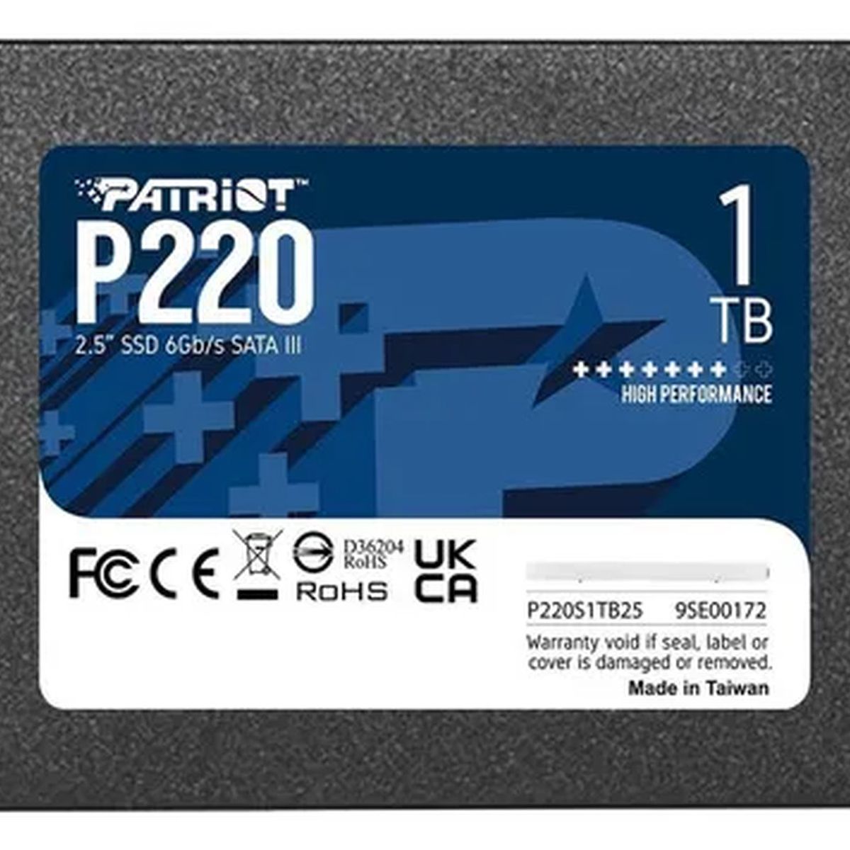 PATRIOT - Disco Sólido SSD Patriot P220 1TB SATA 25 para Almacenamiento Estable y Rápido