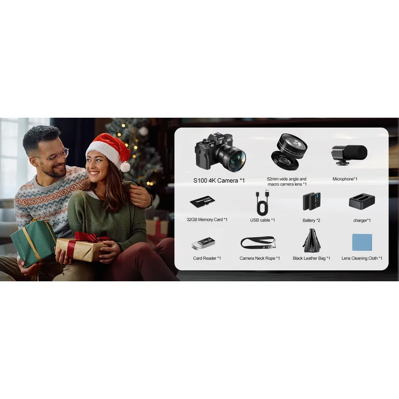 GENERICO - CAMARA DIGITAL FOTOGRAFICA CON MICROFONO NEGRA