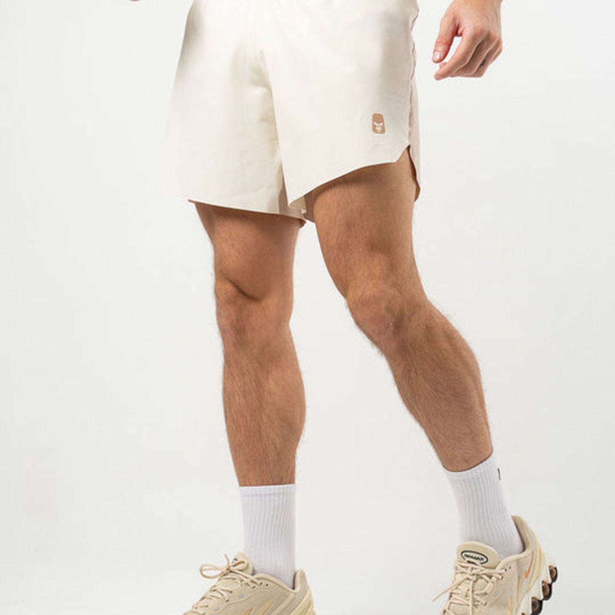 NO RULES - Pantaloneta Running Pro Retro Cream
