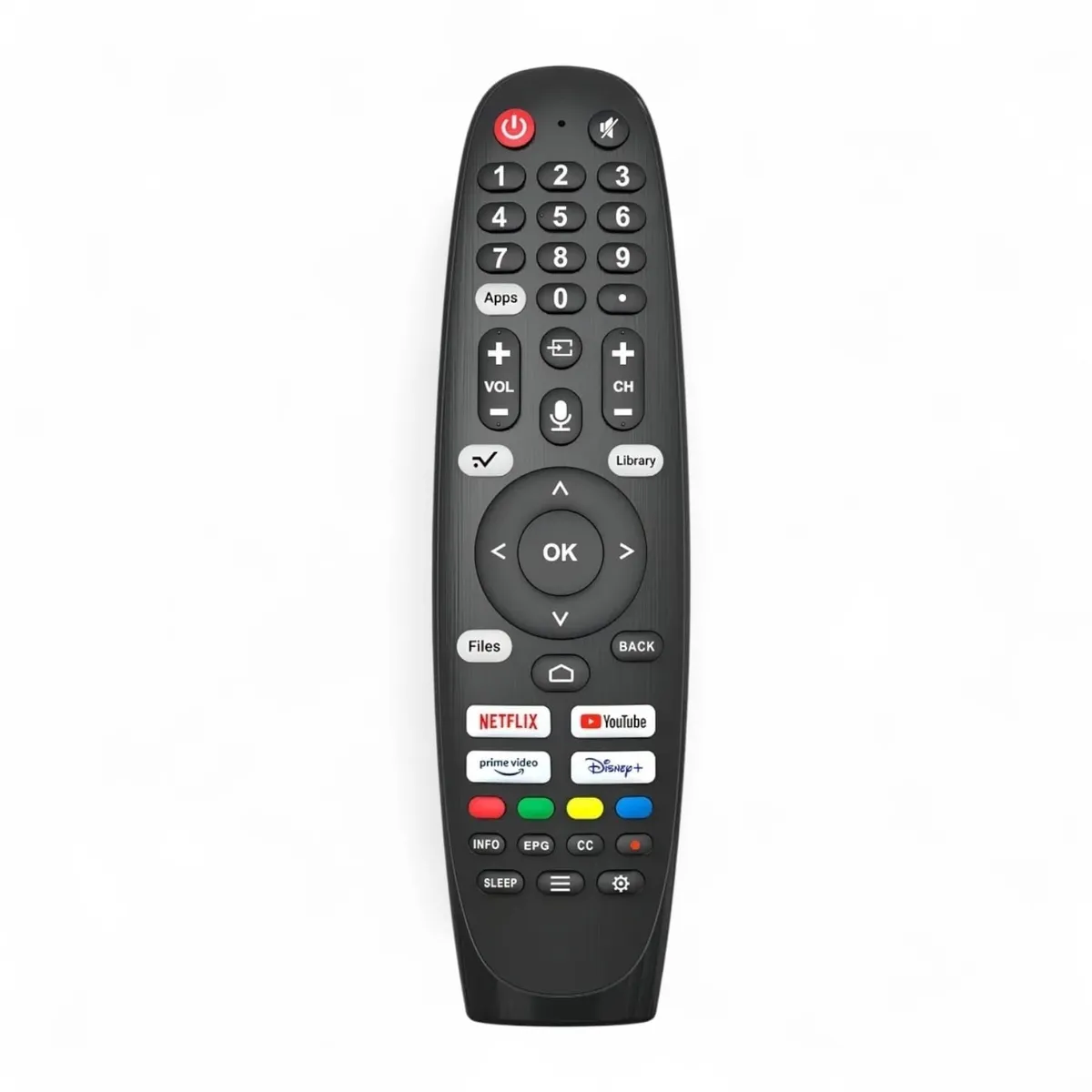 GENERICO - Control Remoto TV Caixun CX-2222  Universal con Apps Sin Comando de Voz