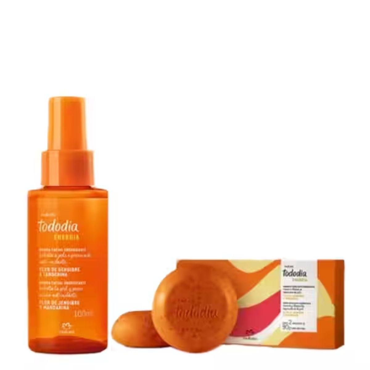 NATURA - Kit Jabon Natura + Bruma Facial Flor De Gengibre Y Mandarina