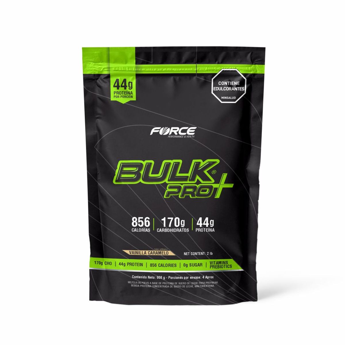 FORCE PERFORMANCE & HEALTH - Proteína Hipercalórica Bulk Pro Mass Force 2 lb