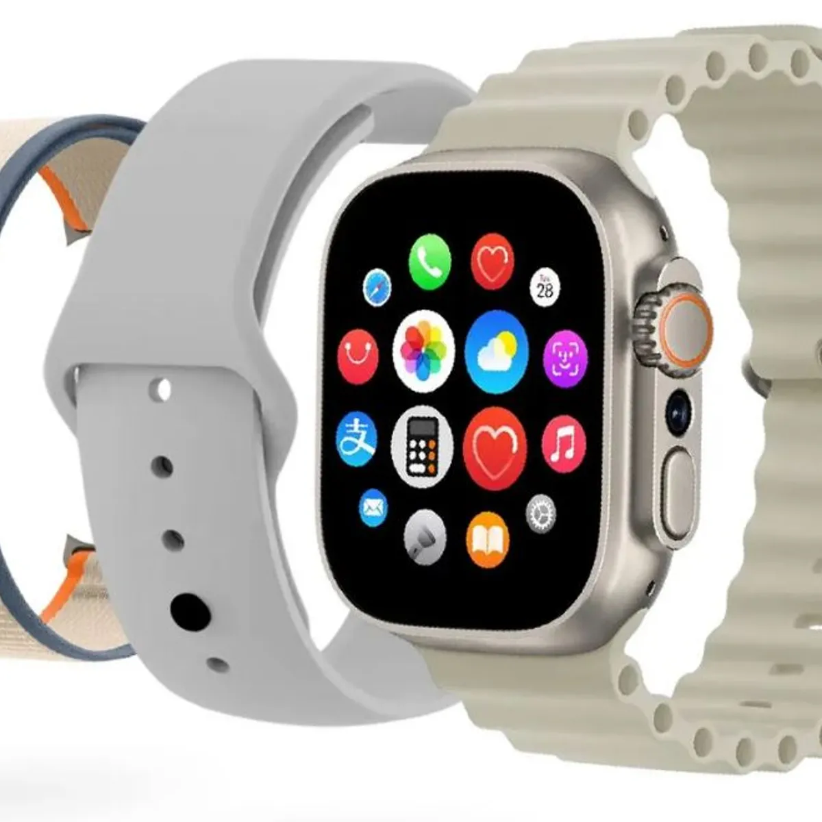 INNOVA - Smartwatch Mobulaa Tel 1 Sim 3 Correas 49mm Gris 5.3 Tik Tok Redes Sociales