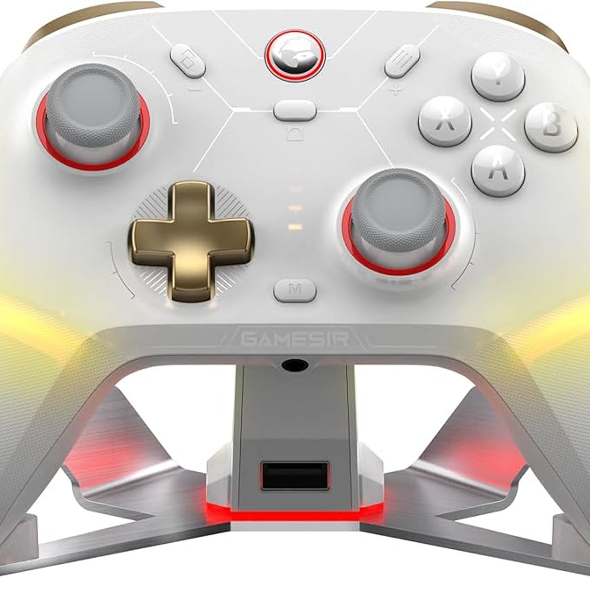 GAMESIR - Control inalambrico Gamesir Cyclone 2 con base de carga Para Pc Switch Color Blanco