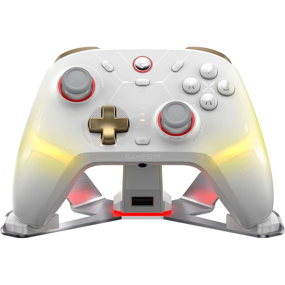 GAMESIR - Control inalambrico Gamesir Cyclone 2 con base de carga Para Pc Switch Color Blanco