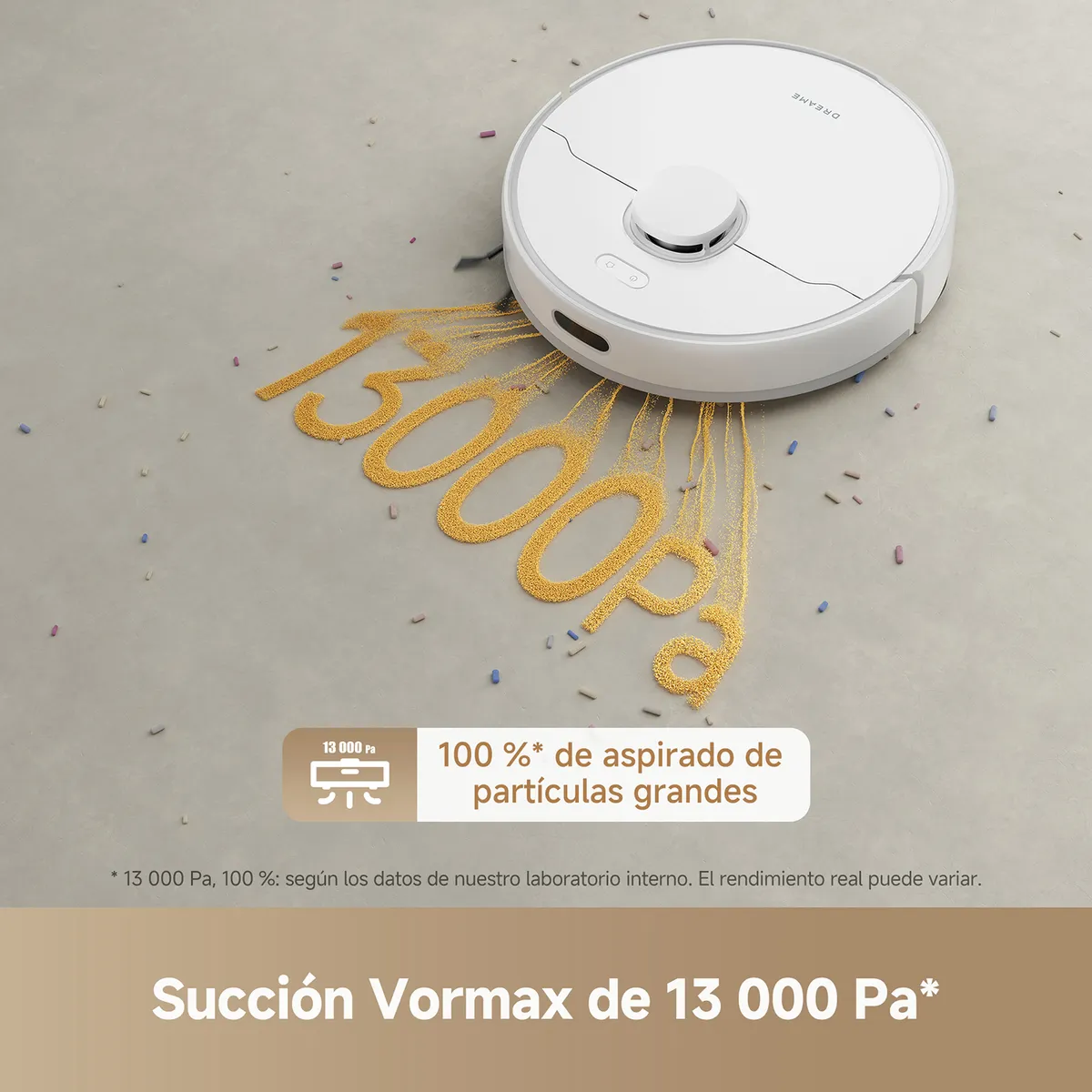 DREAME - Dreame Aspiradora Robot Vacuum D15 Plus Succion 13000pa Vaciado Sin Manos