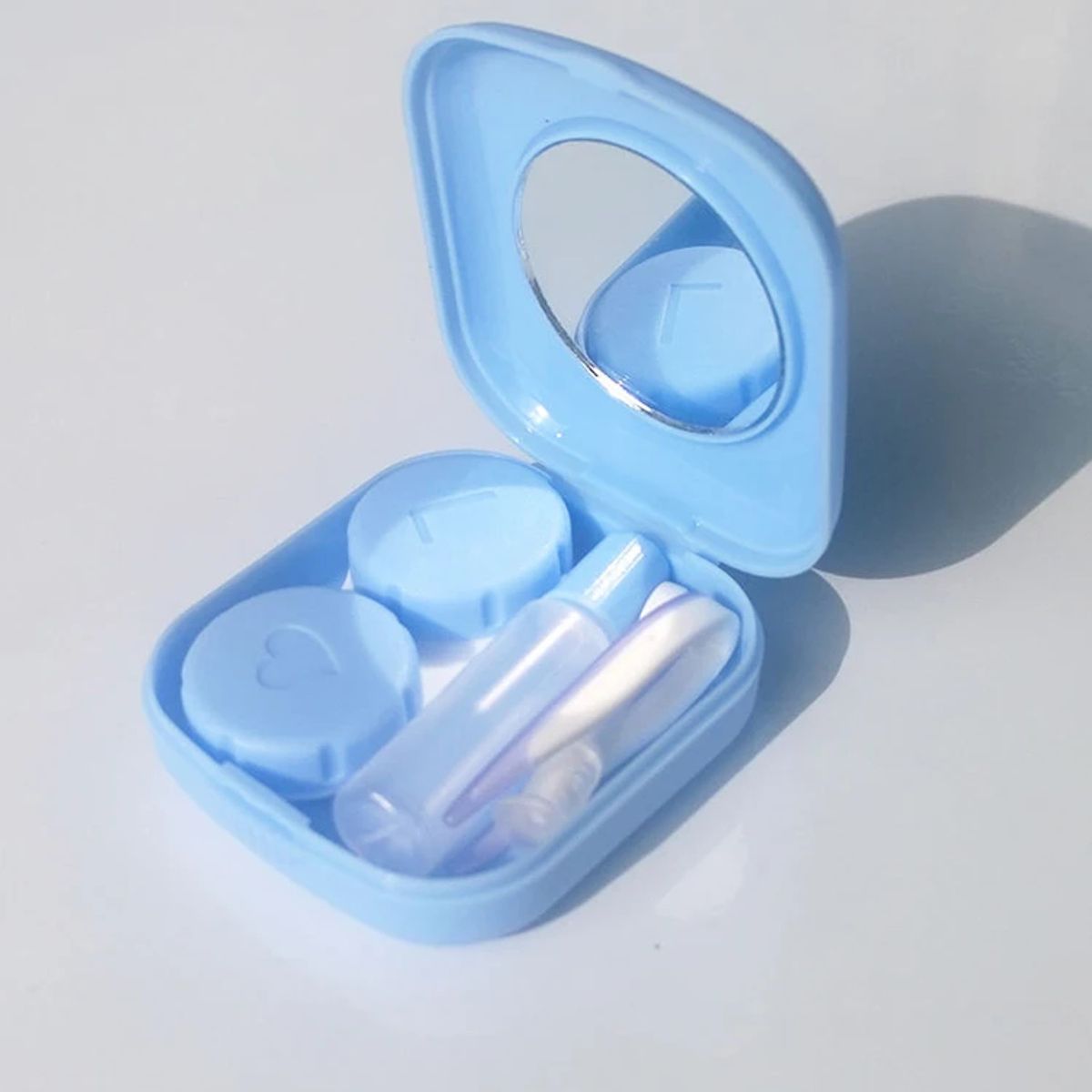GENERICO - Estuche de almacenamiento con accesorios Para Lentes De Contactos.  NO INCLUYE LENTES