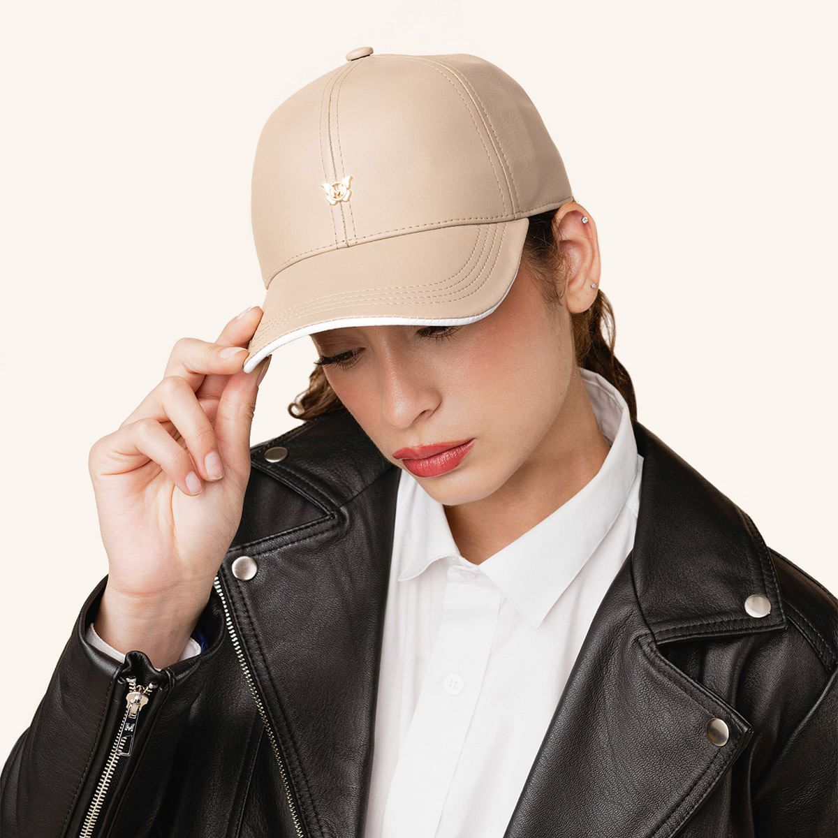 MARIO HERNANDEZ - Gorra Beisbolera Alas Beige Milliner