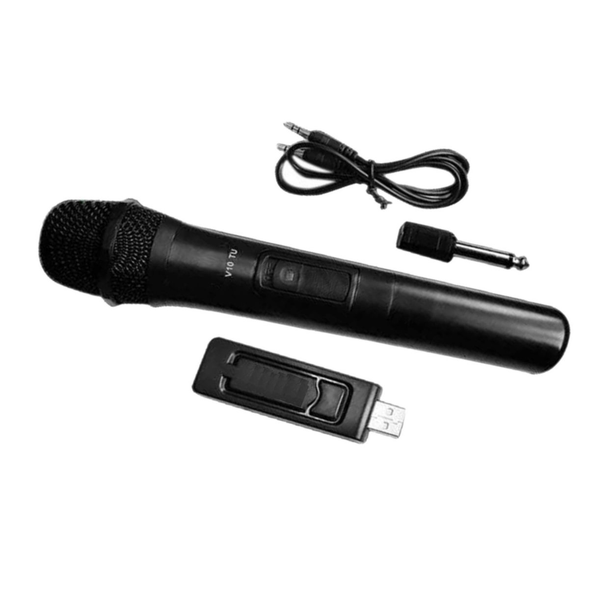 NOBELSOUND - Micrófono inalámbrico de mano universal VHF con adaptador