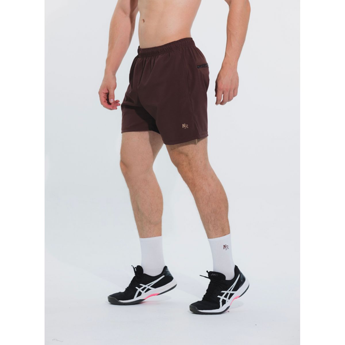 NO RULES - Pantaloneta Ajustada Café