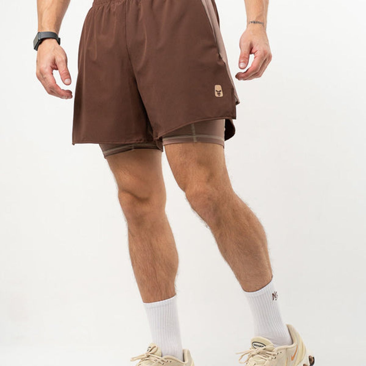 NO RULES - Pantaloneta Running Chocolate