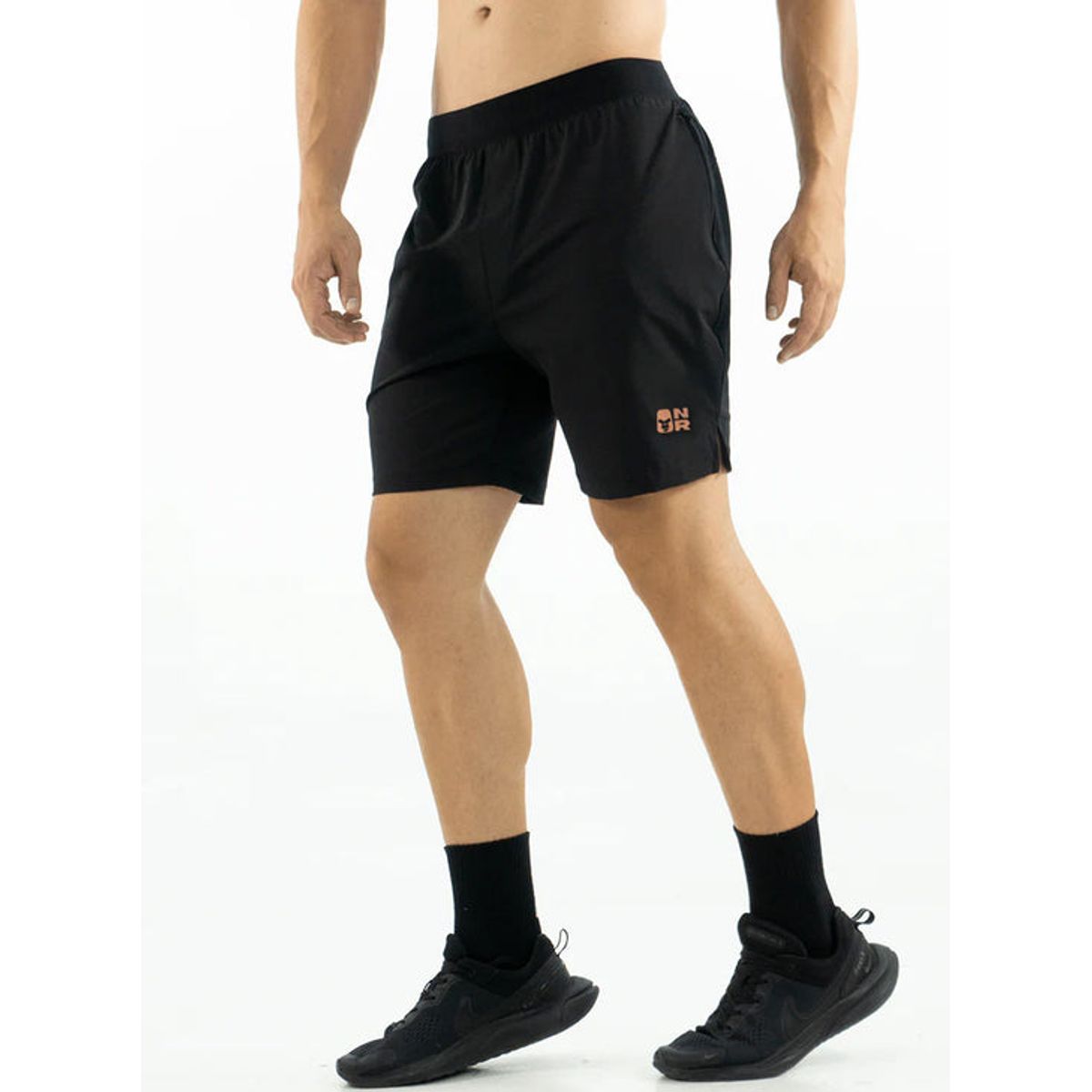 NO RULES - PANTALONETA CROSS TRAINING NEGRA 30 LOGO 3D