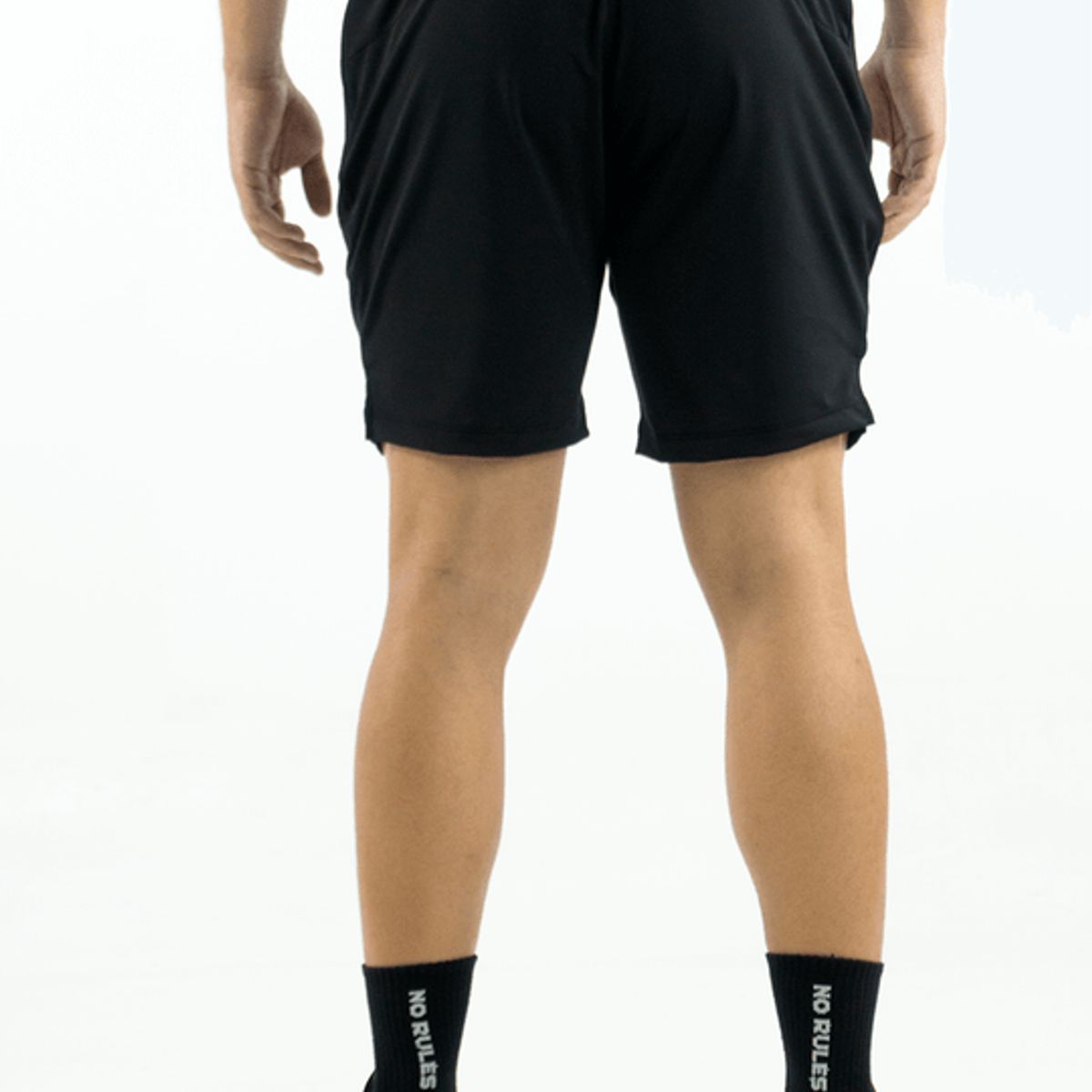 NO RULES - PANTALONETA CROSS TRAINING NEGRA 30 LOGO 3D