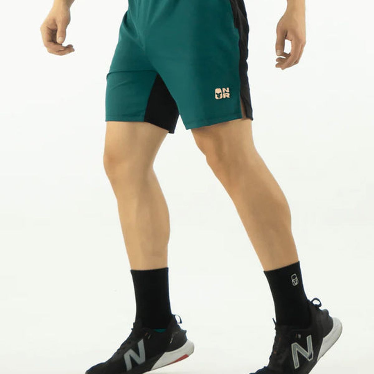 NO RULES - PANTALONETA CROSS TRAINING VERDE ESMERALDA BEIGE 30