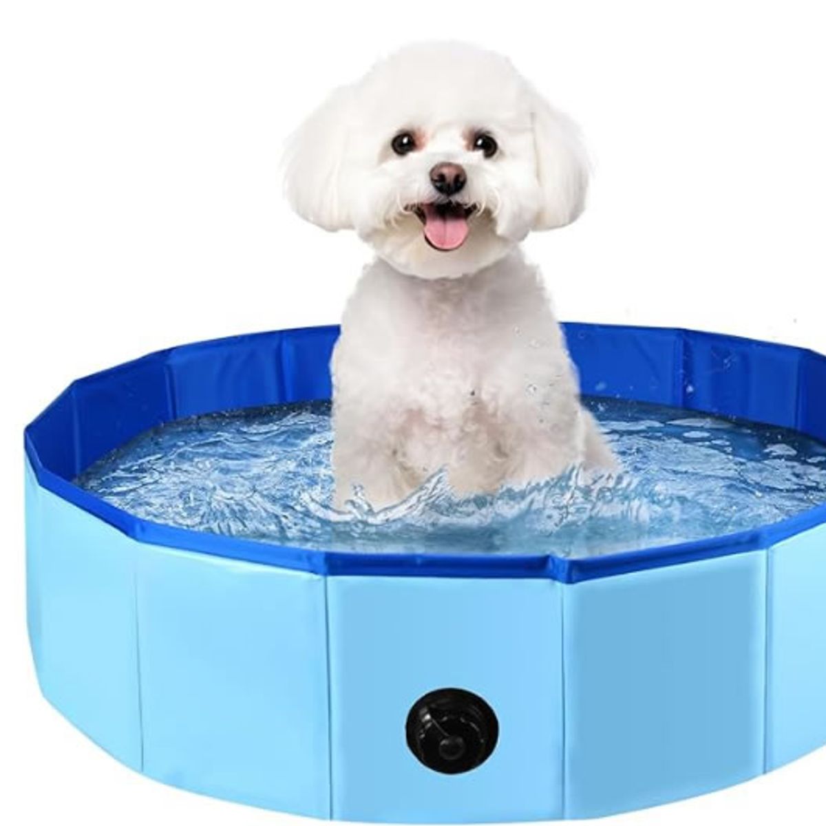 GENERICO - Piscina para perros plegable para mascotas pequeña portátil de PVC