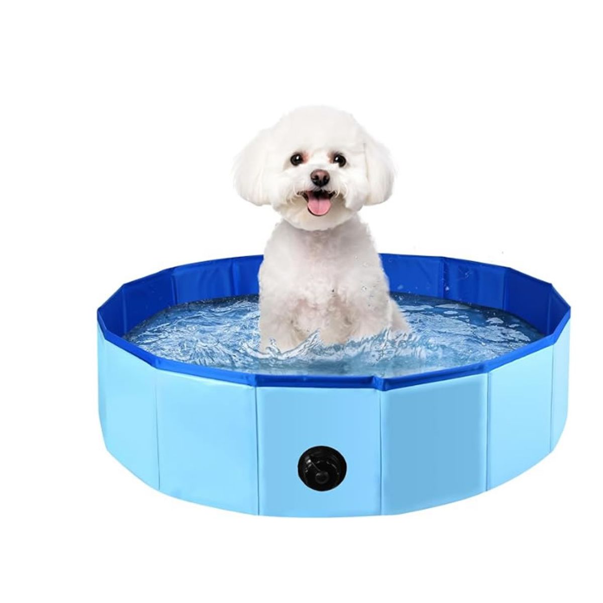 GENERICO - Piscina para perros plegable para mascotas pequeña portátil de PVC