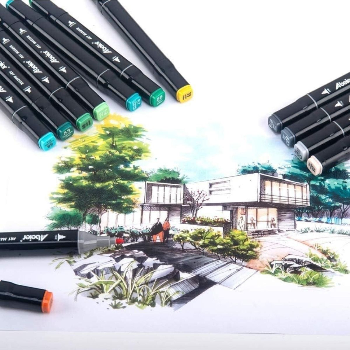 TOUCH - Kit Marcadores Doble Punta X 168 Piezas Escritorio