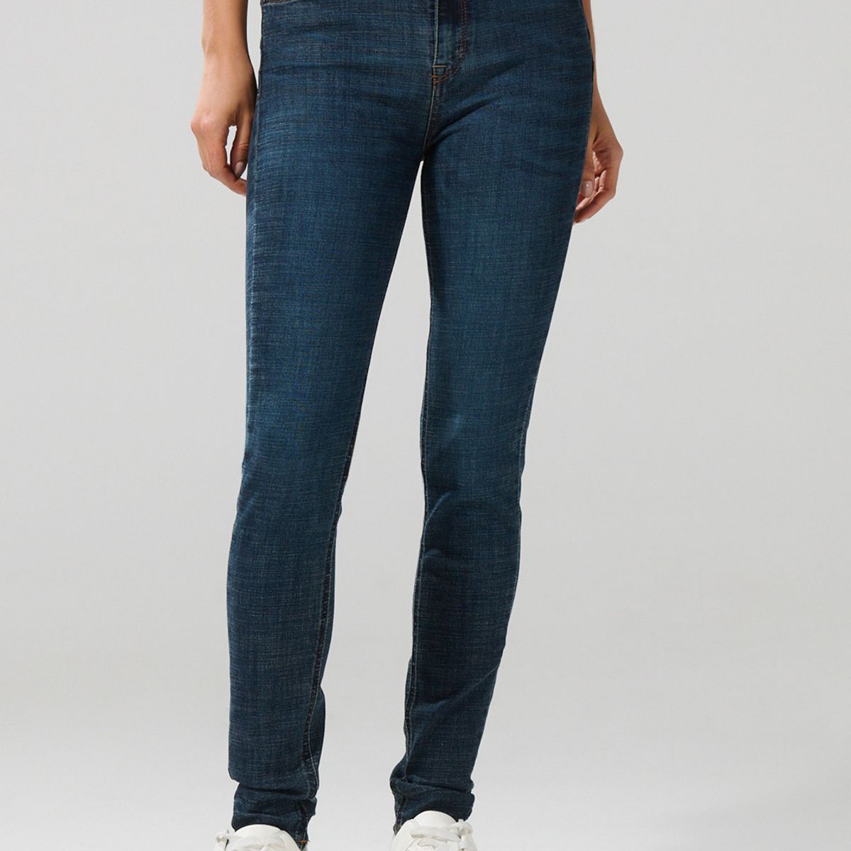 KOAJ - KOAJ Jean push up azul oscuro ajustado con tiro alto Mujer