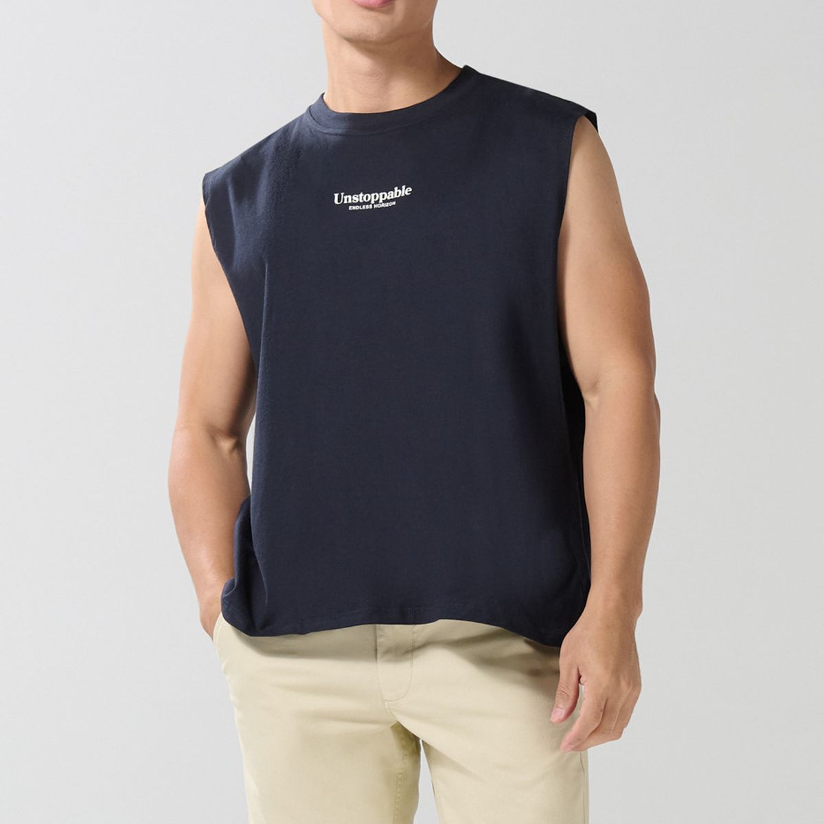 KOAJ - KOAJ Bermuda de dril unicolor con tiro bajo y bolsillos Hombre