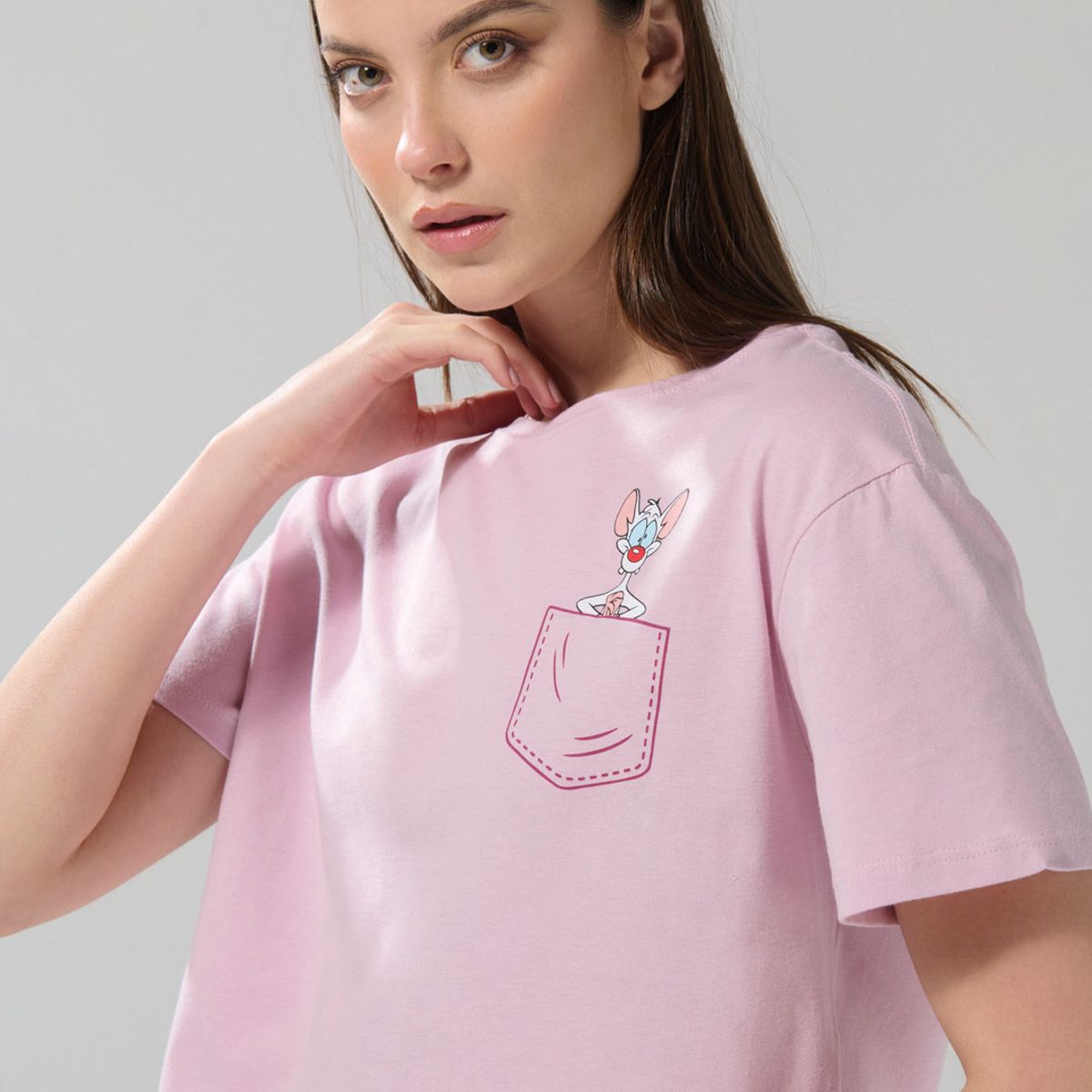 KOAJ - KOAJ Camiseta para mujer manga corta unicolor, crop top cue Mujer