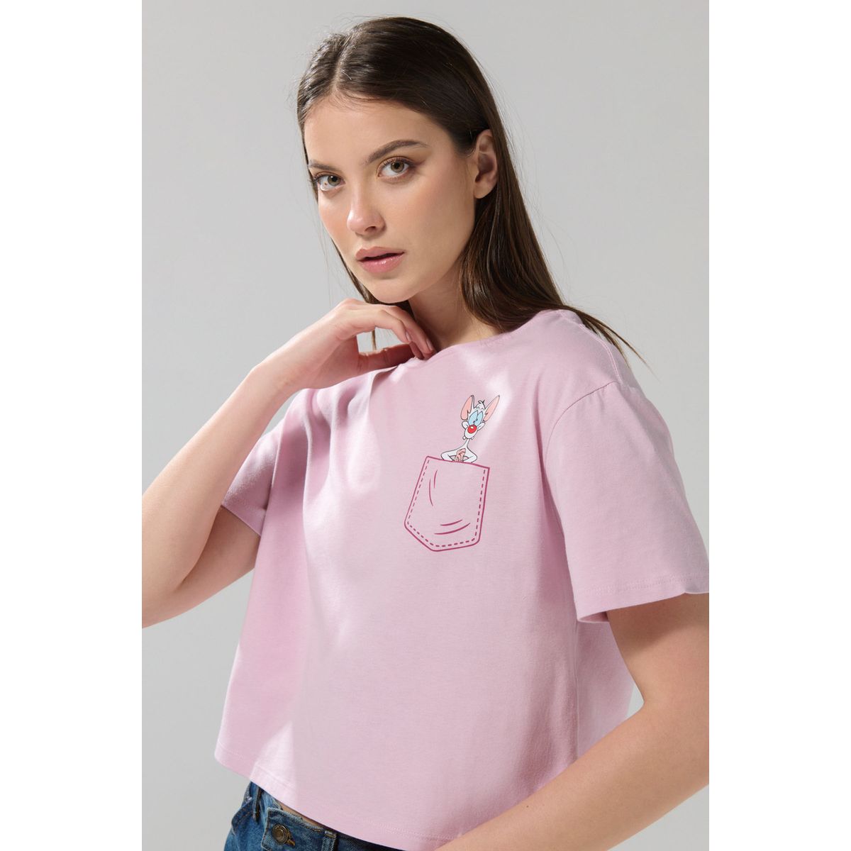KOAJ - KOAJ Camiseta para mujer manga corta unicolor, crop top cue Mujer