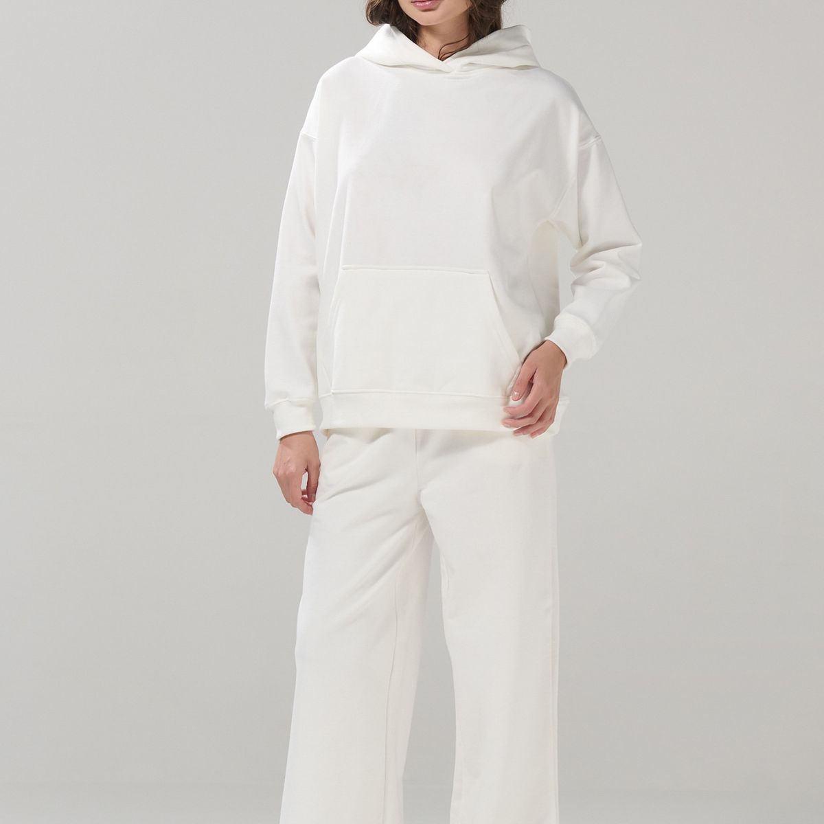 KOAJ - KOAJ Buzo unicolor oversize perchado con bolsillo y capota Mujer