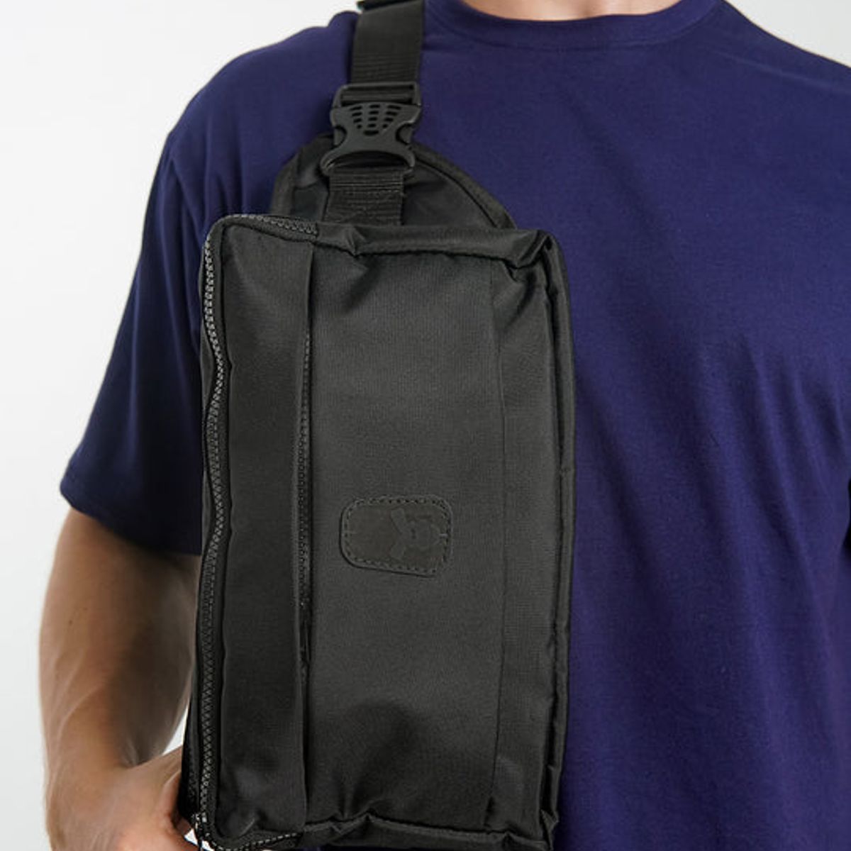 NO RULES - CANGURO CRUZADO LARGO NEGRO