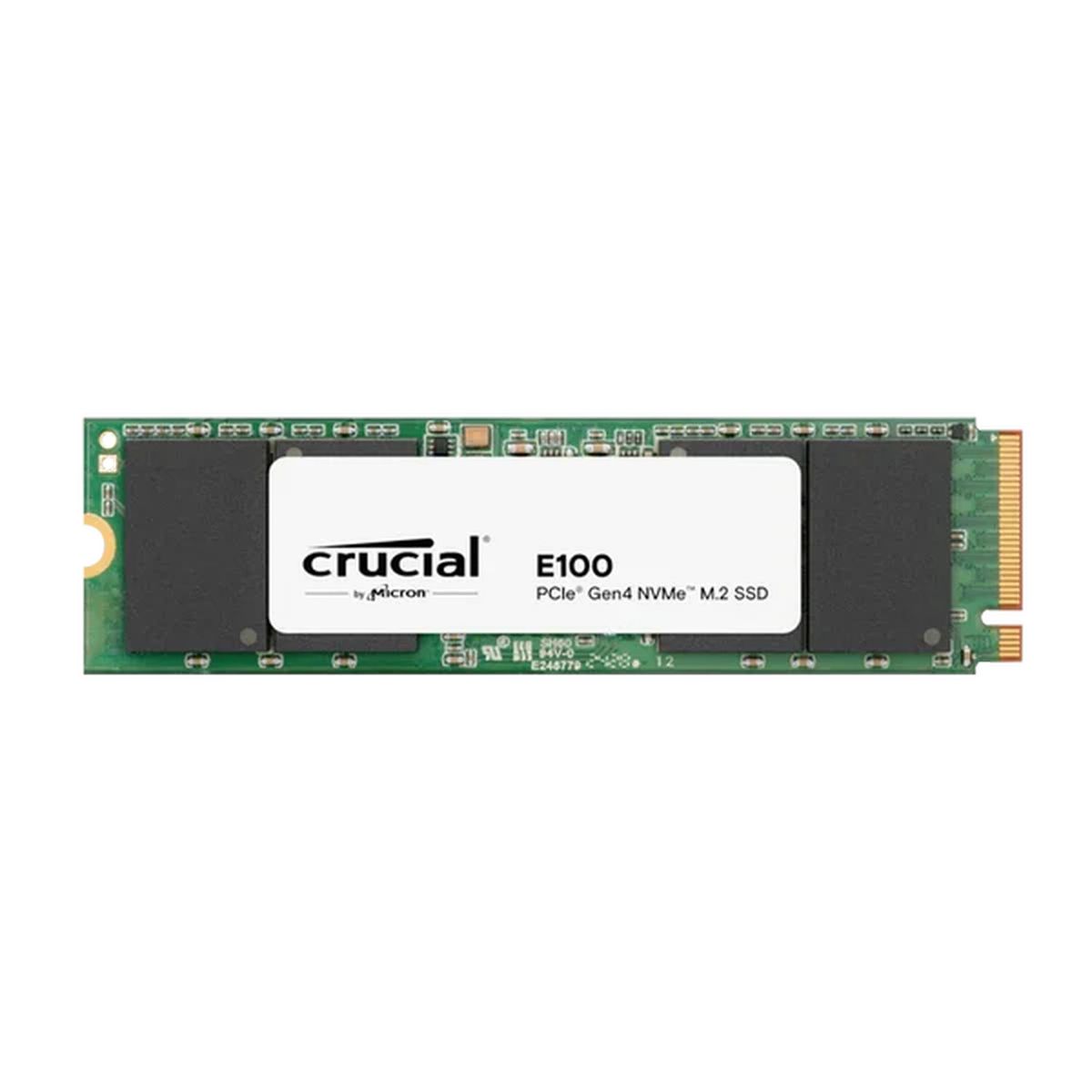 CRUCIAL - SSD NVMe 2TB CRUCIAL E100 PCI Express 4.0 con Capacidad Extendida y Rendimiento Equilibrado