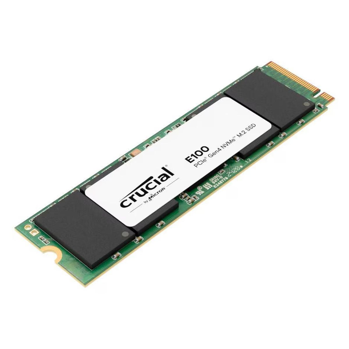 CRUCIAL - SSD NVMe 2TB CRUCIAL E100 PCI Express 4.0 con Capacidad Extendida y Rendimiento Equilibrado