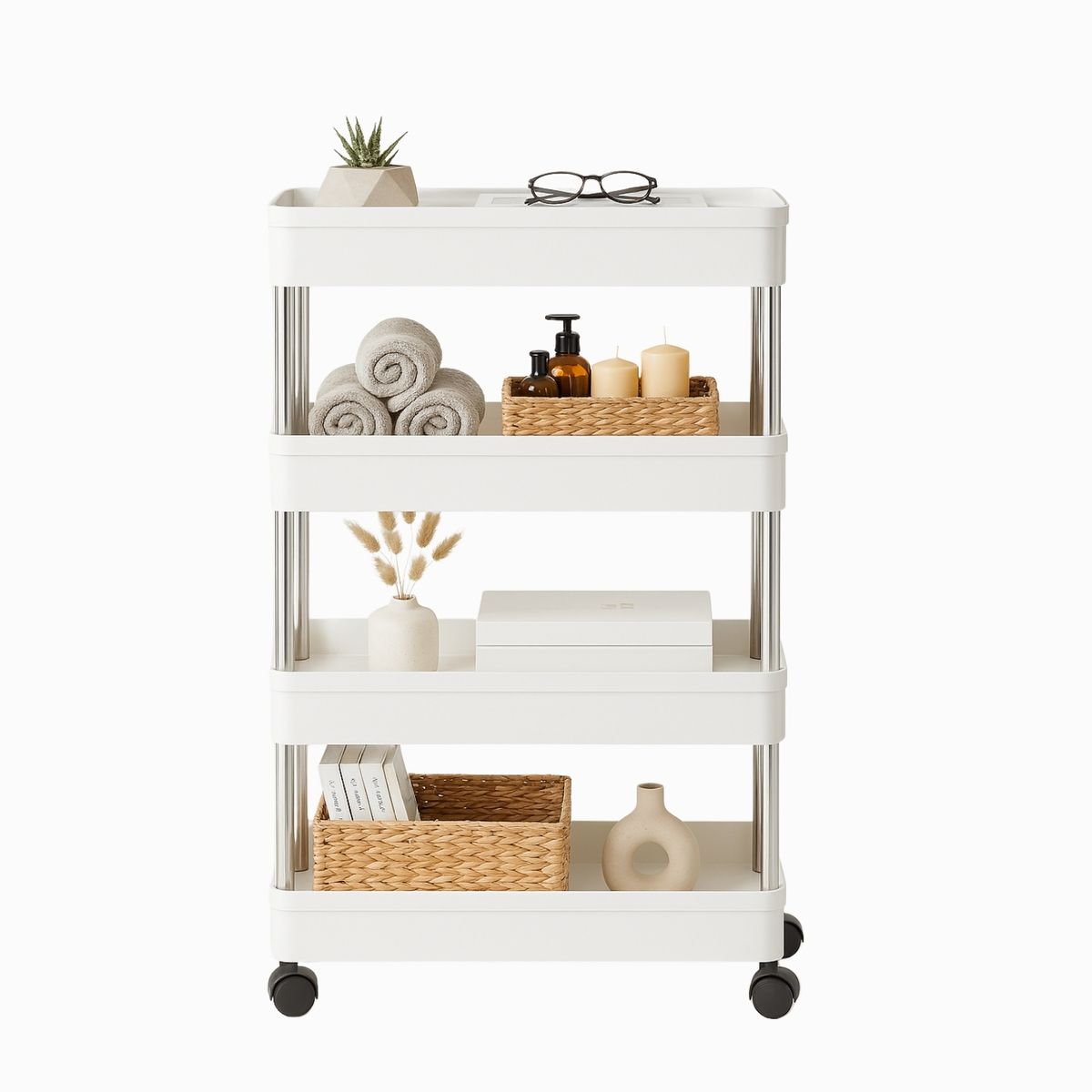 TECH - Carrito Organizador De Ruedas Acora Gabinetes Cocina Baño