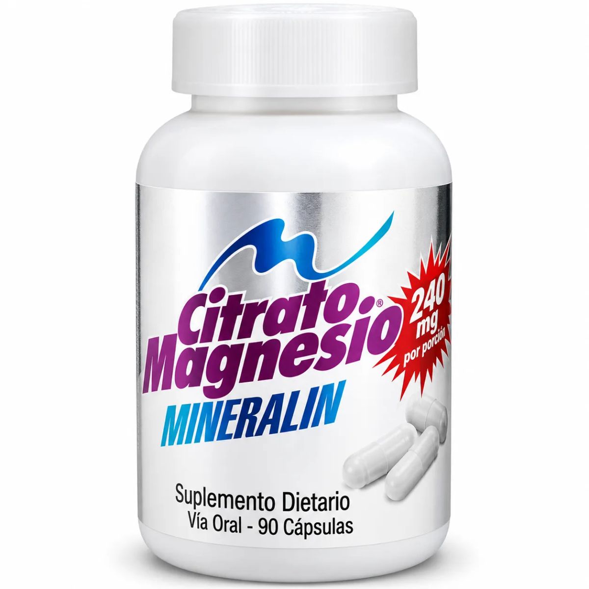 MINERALIN - ALIMENTO CON VITAMINAS + CITRATO DE MAGNESIO X 240MG MINERALIN