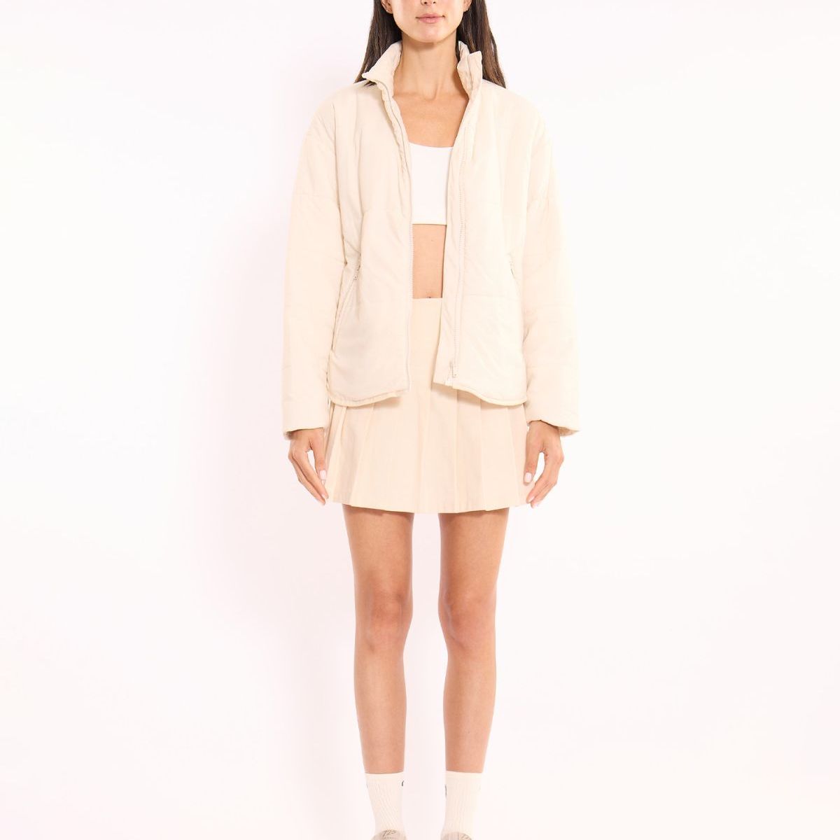 ATMOS - Top Soporte Alto Aerius Skin  Para Mujer Blanco Atmos