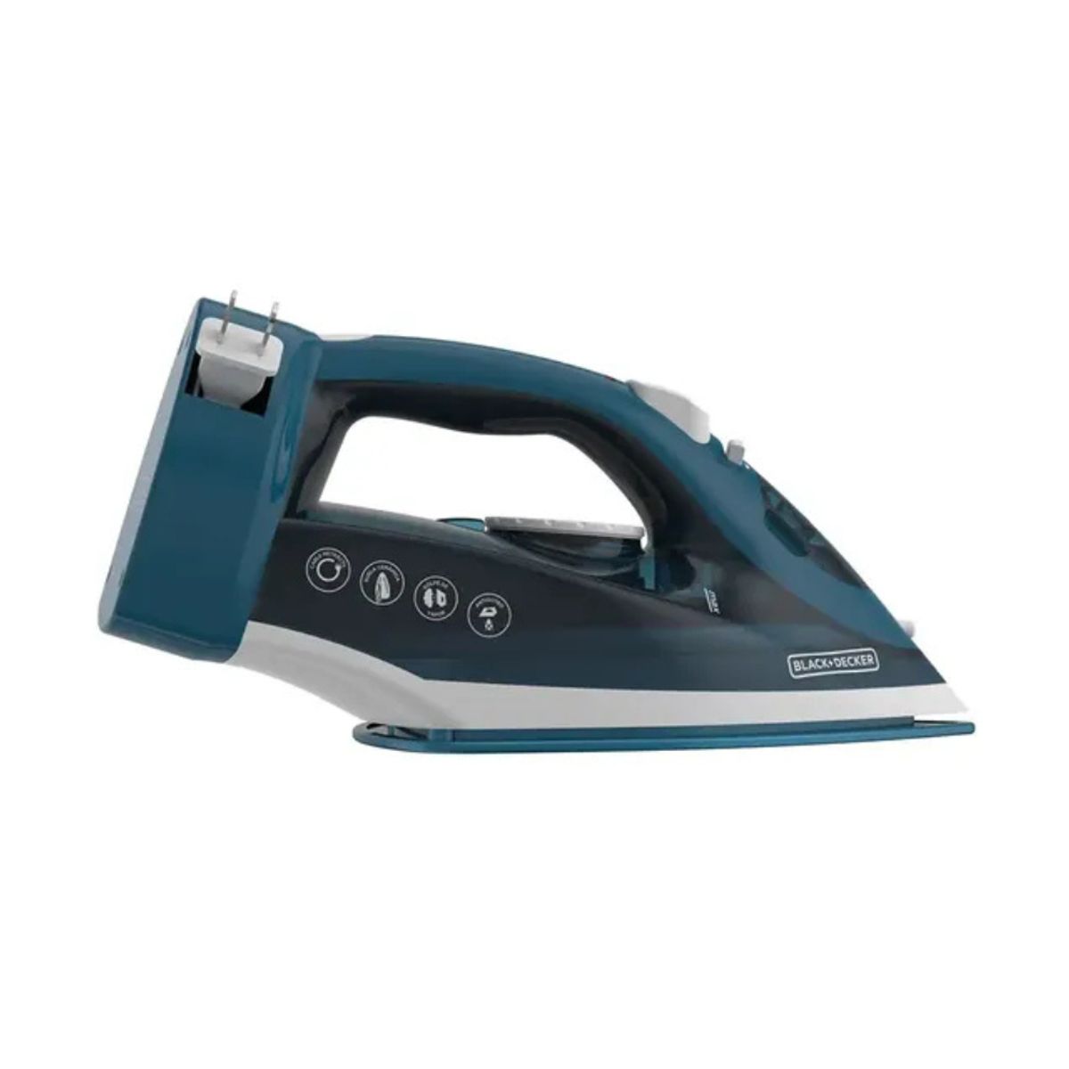 BLACK+DECKER - Plancha de Ropa BLACK+DECKER Vapor ICR004B Retractil Azul