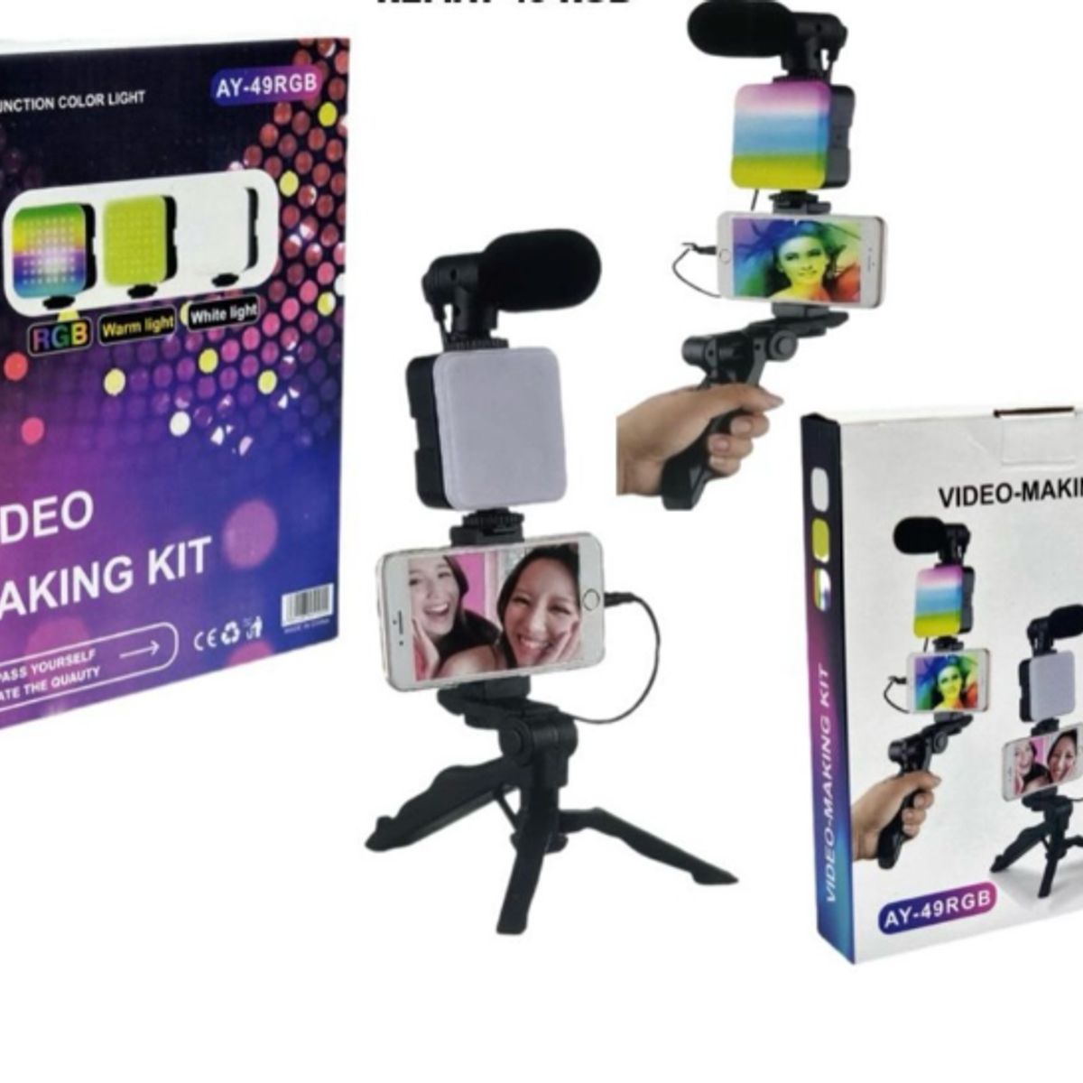 GENERICO - Kit video RGB Con luz y microfono