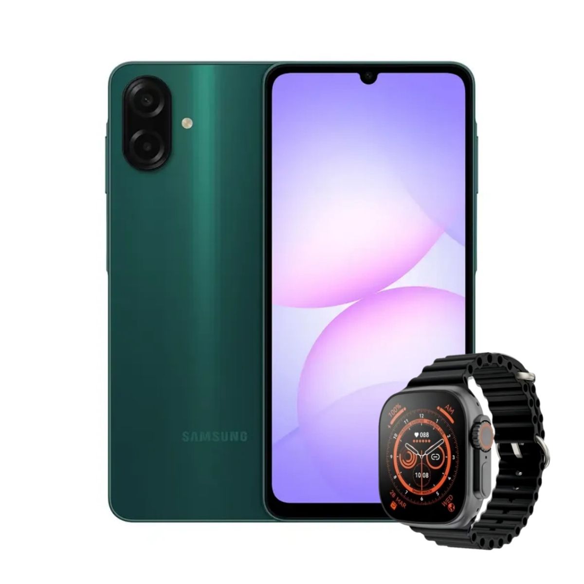 SAMSUNG - Celular Samsung Galaxy A07 64GB 4GB Ram 4G Verde + Smartwatch