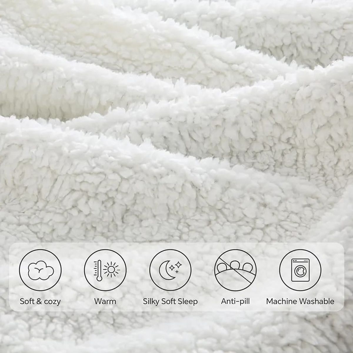 GENERICO - Cobija Térmica Ovejero Cama Doble-Queen 190x210 Color Violeta