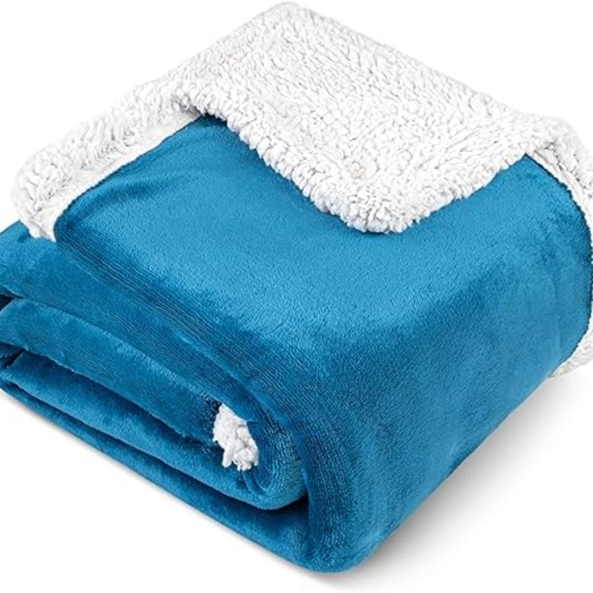 GENERICO - Cobija Térmica Ovejero Cama King 200x230 Color Azul Turquesa