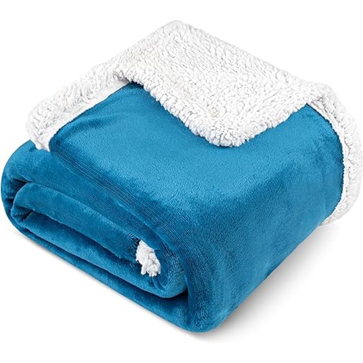 GENERICO - Cobija Térmica Ovejero Cama King 200x230 Color Azul Turquesa