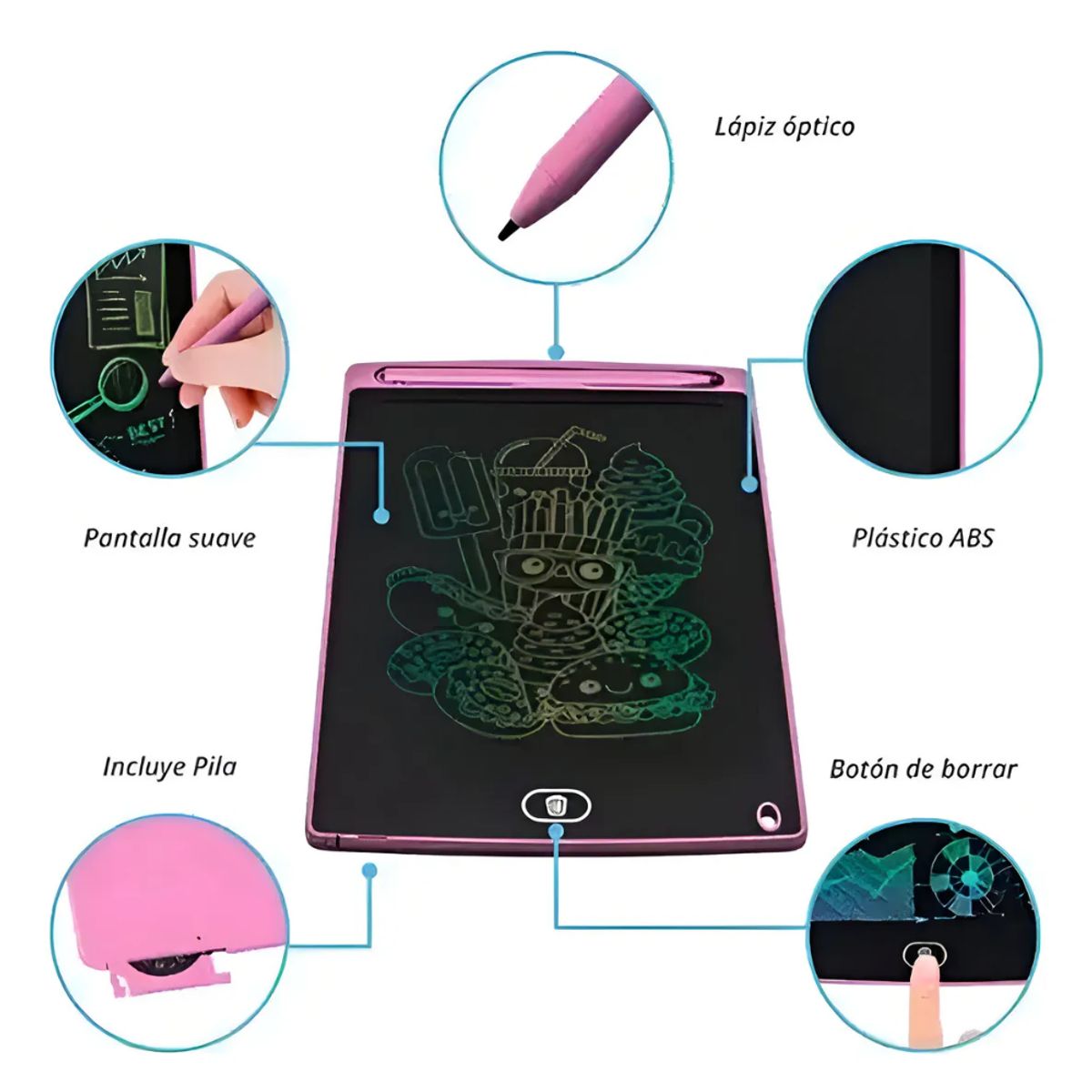 OEM - Tableta Tablet Tablero De Dibujo Con Luz Led 3D 16 Pulgadas