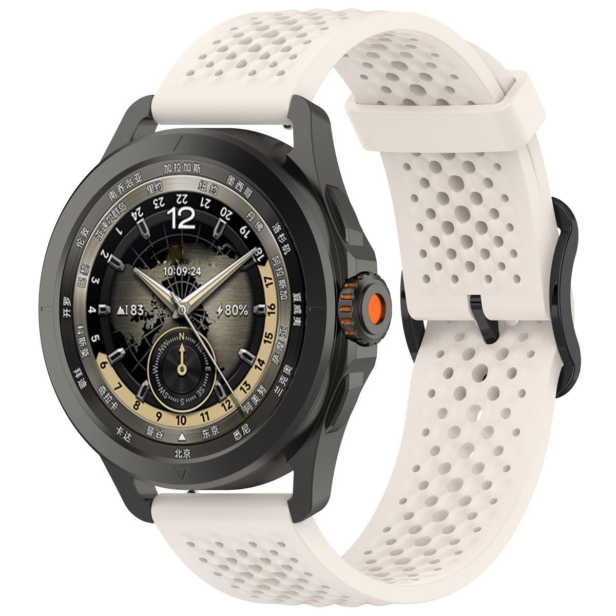 GENERICO - Manilla Compatible Con Xiaomi Watch S1-s2-s3 Y S4 De 22mm Beige