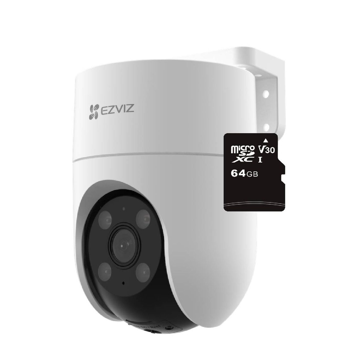 EZVIZ - CÁMARA DE SEGURIDAD WIFI INTELIGENTE EZVIZ 2MP EXTERIOR LENTE MOVIL+MICRO SD64GB