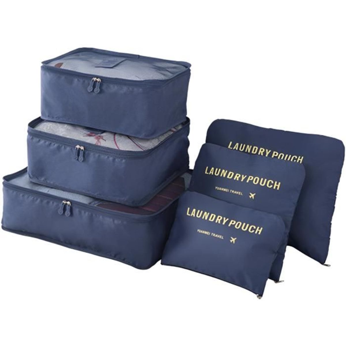 CLEAN - Organizador De Ropa Para Maleta De Viaje X6 Pz