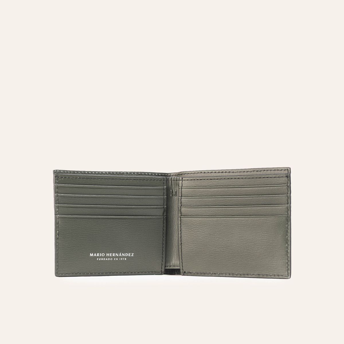 MARIO HERNANDEZ - Billetera Tarjetero Extraible Verde Atlanta Millenium