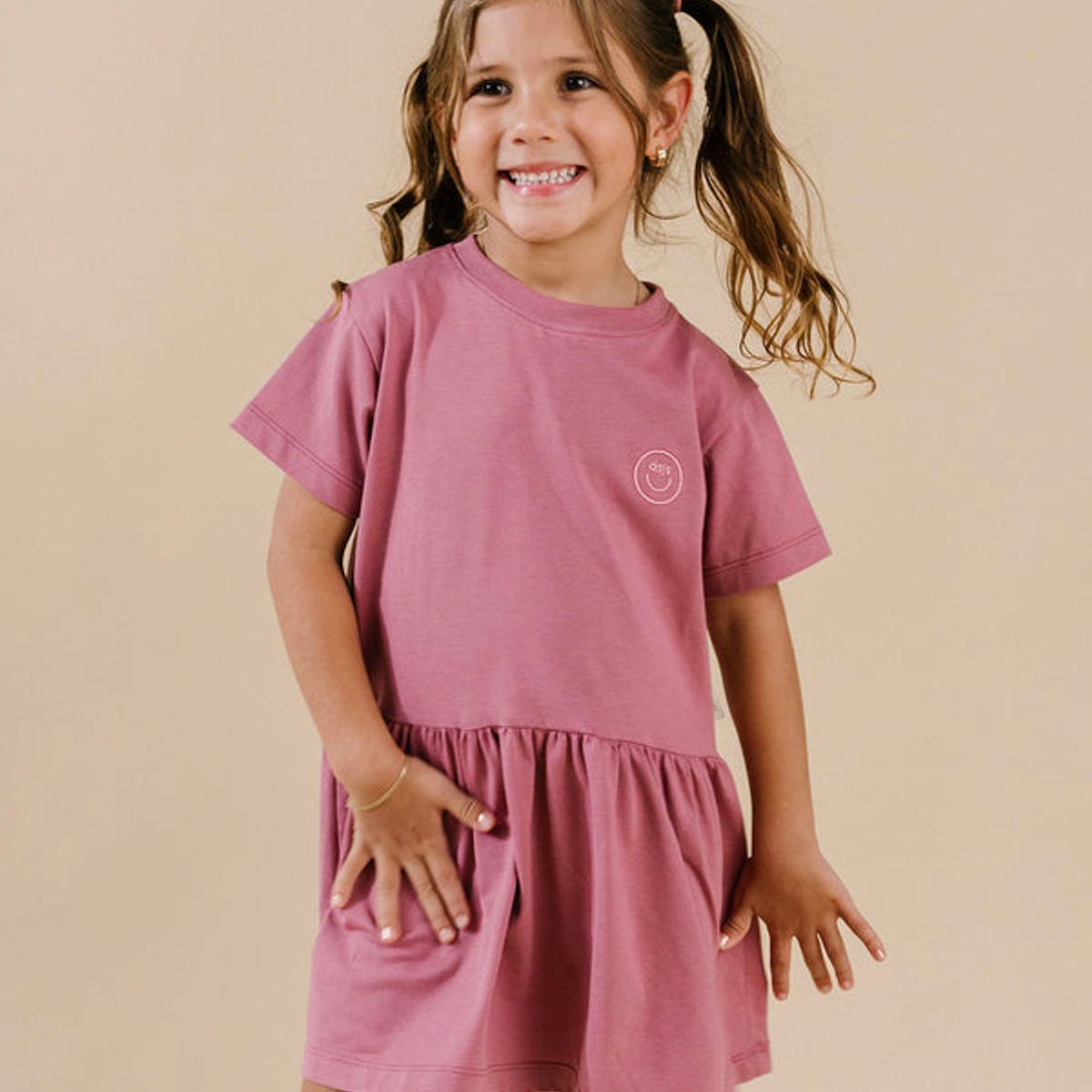 DOSOJOS - Vestido niñas en 100% algodón peruano