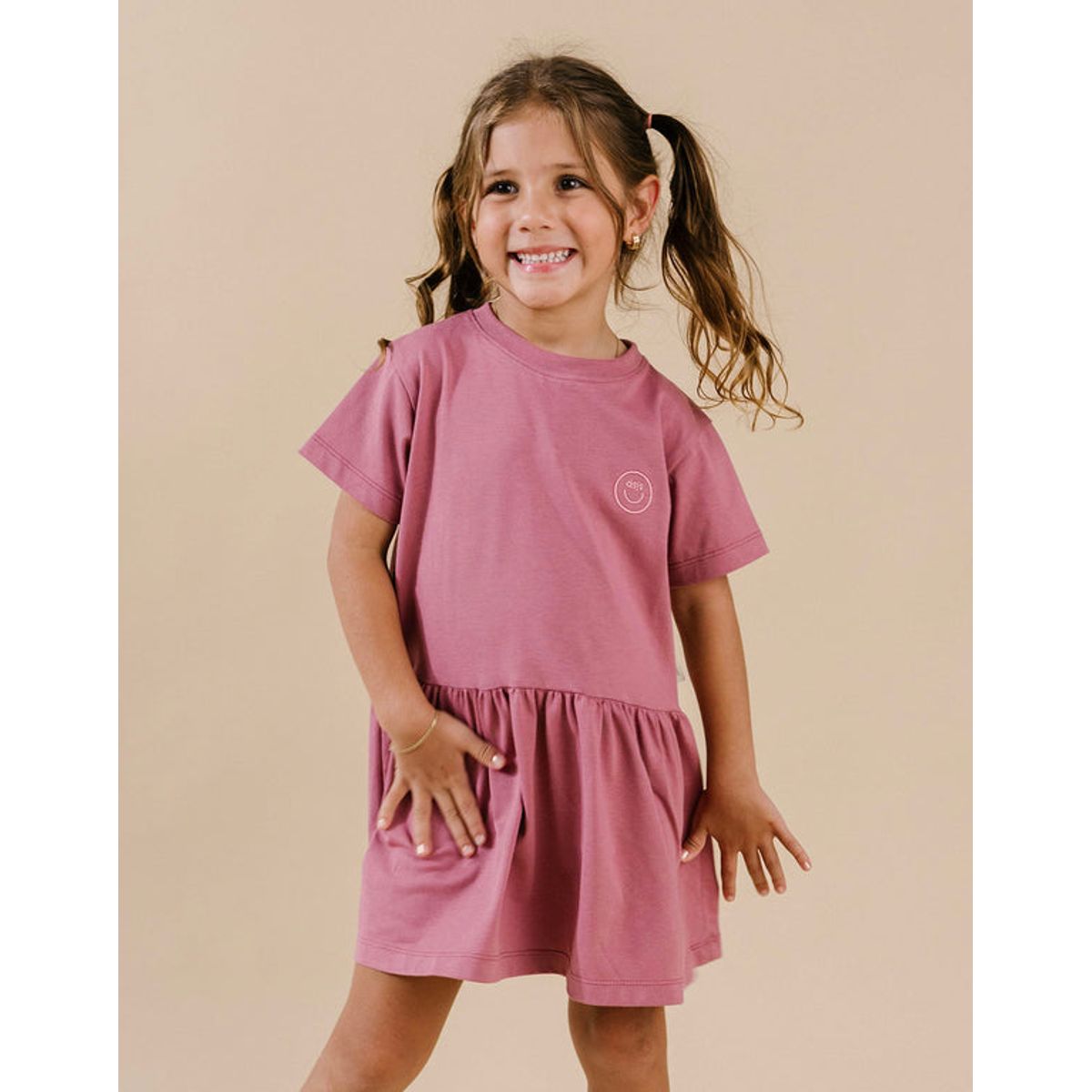 DOSOJOS - Vestido niñas en 100% algodón peruano