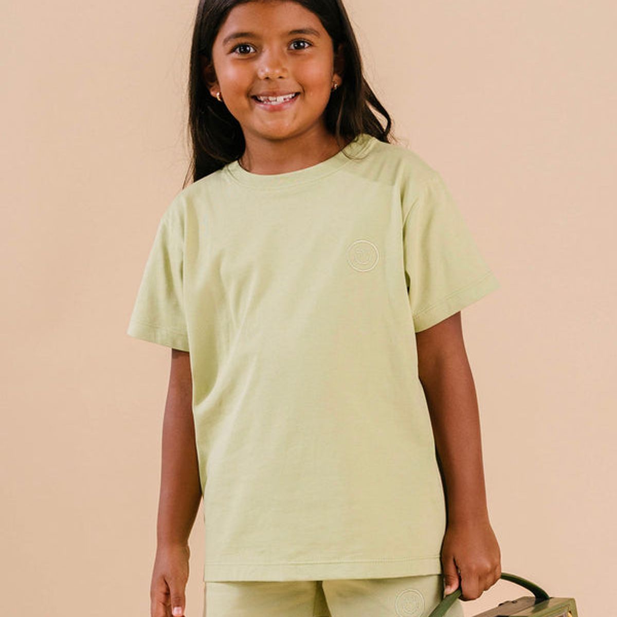 DOSOJOS - Conjunto camiseta y short en algodón peruano 100% - Verde