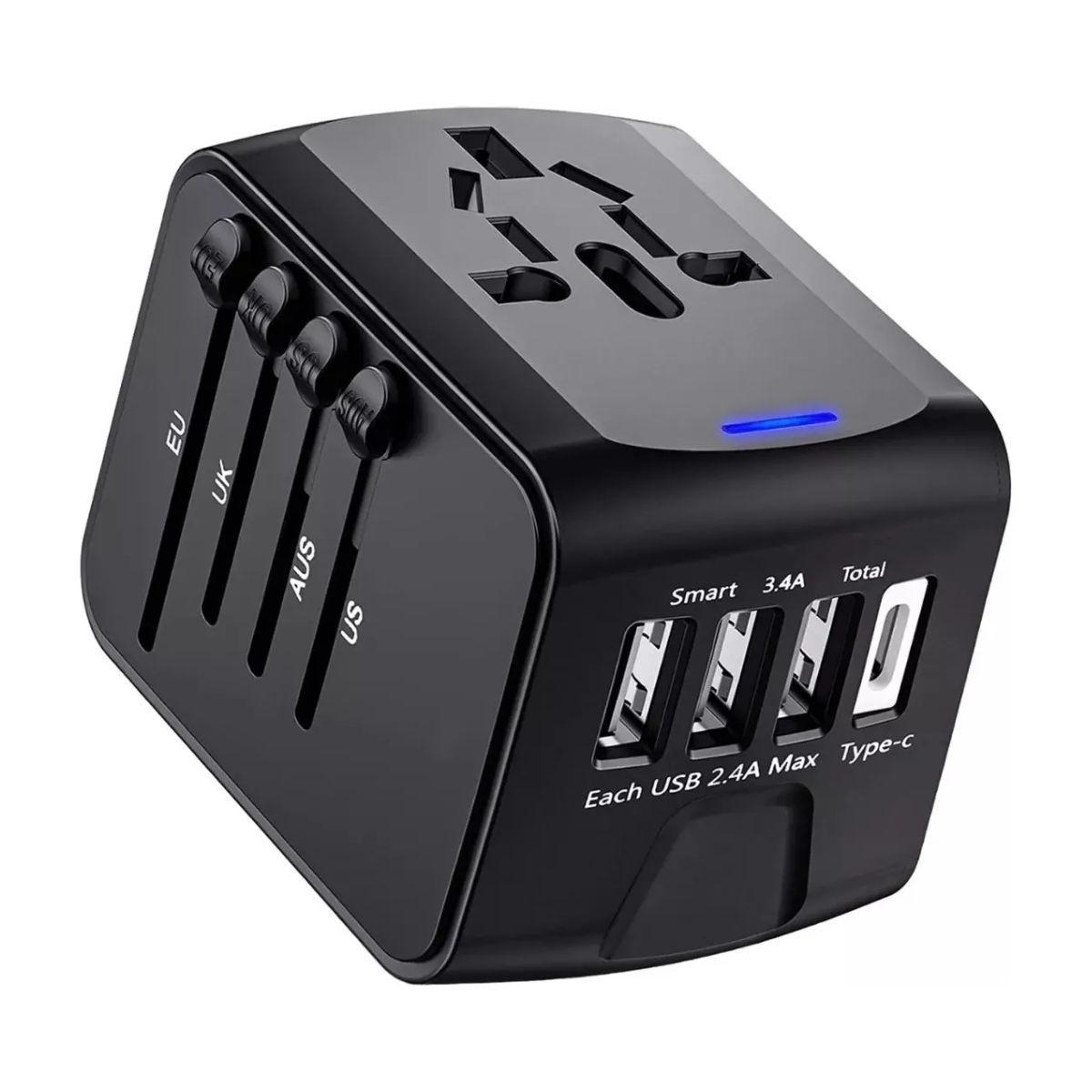 GENERICO - Adaptador Convertidor Universal Europeo Viajero Profesional