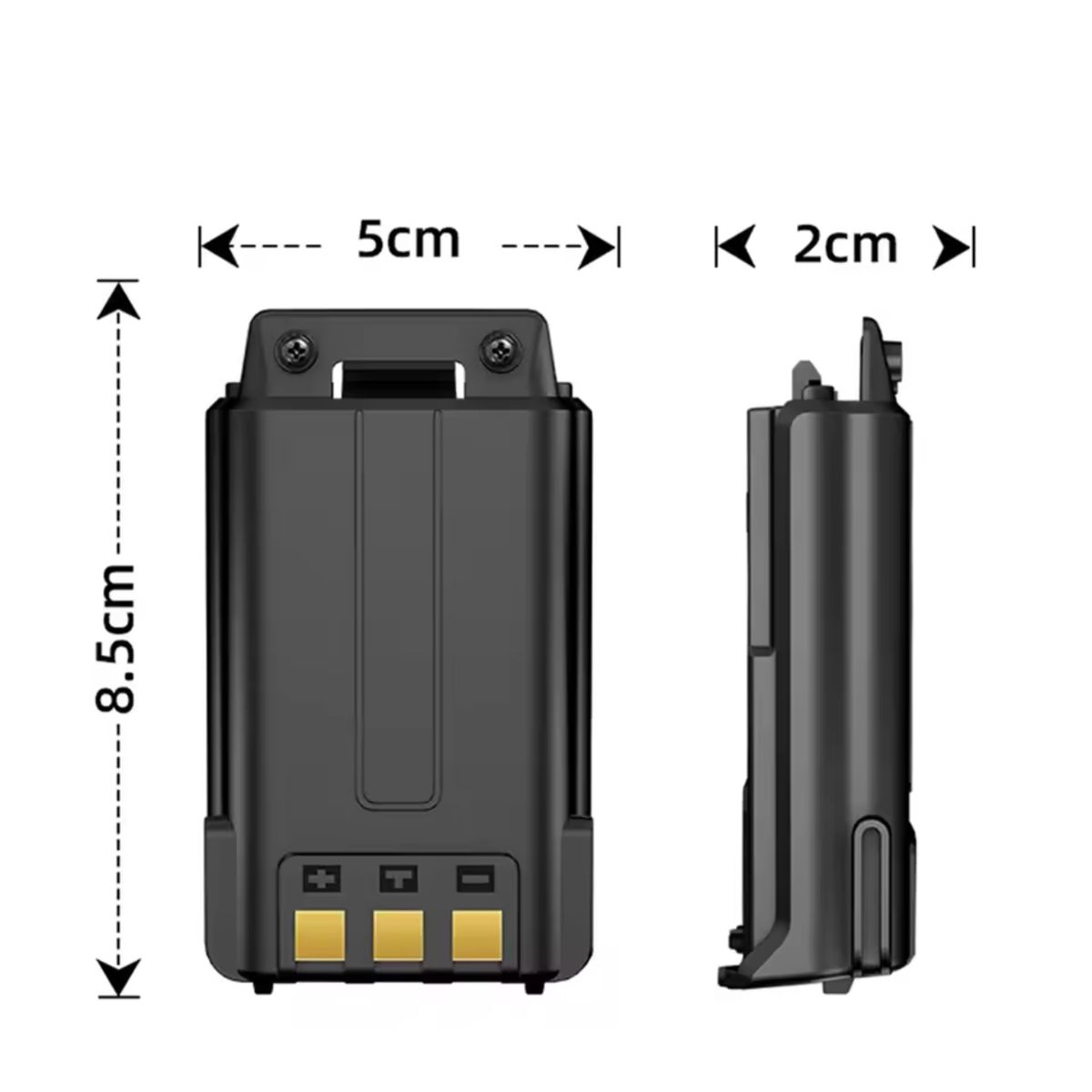 BAOFENG - BAOFENG Batería UV-5R USB-C recargable 3800mAh BL-5 Walkie Talkie