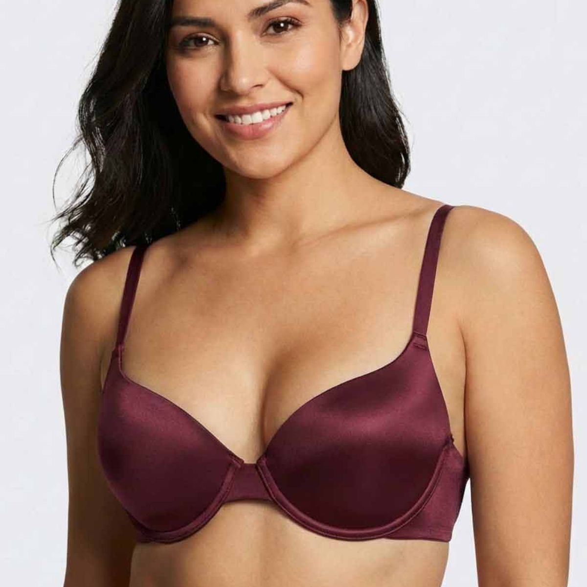 LILI PINK - Brasier con cobertura 3/4 en microfibra satinada paquete x2